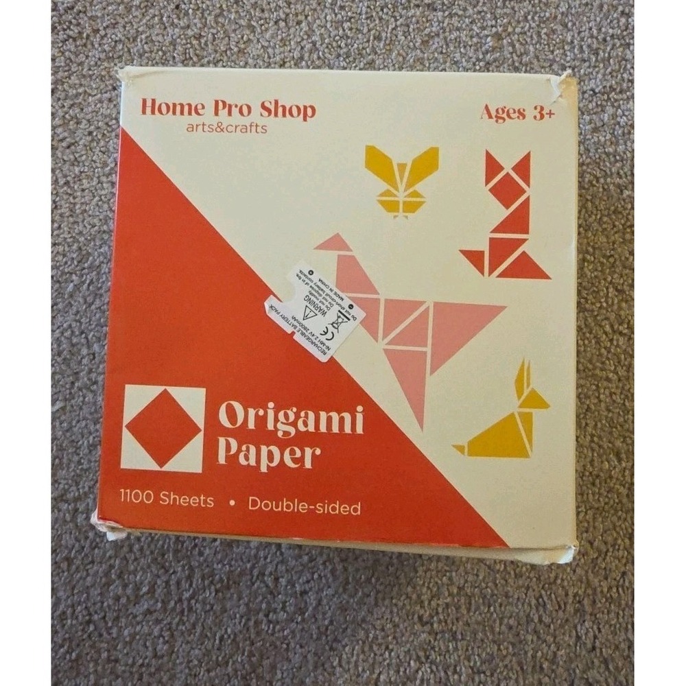 HPST Origami Paper - 1100 Sheets - Double Sided 6x6 inches Multicolor Open Box